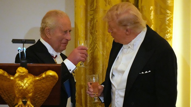 Quốc yến chiêu đãi Hoàng gia Anh của ông Trump có gì?- Ảnh 1.