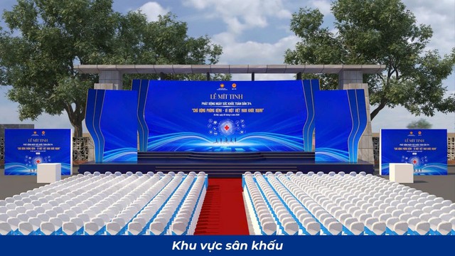 Hé lộ không gian Lễ mít tinh Ngày Sức khỏe toàn dân 7/4 lần đầu tiên- Ảnh 2.