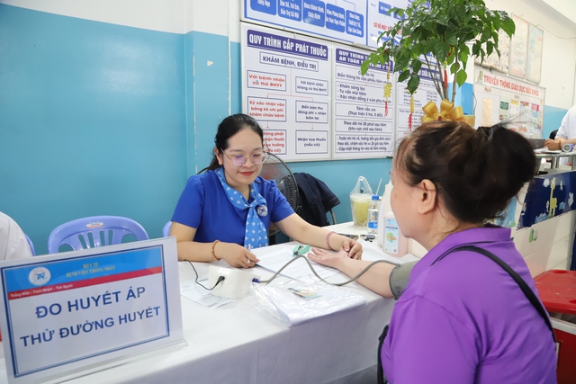 Ngày Sức khỏe toàn dân 7/4: Người dân TPHCM hào hứng khám sức khỏe miễn phí- Ảnh 1.