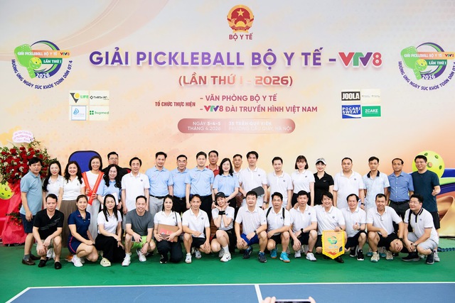 Sôi nổi Giải Pickleball Bộ Y tế - VTV8 lần thứ I- Ảnh 2.