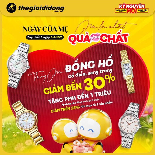 Tôn vinh tình mẹ tháng 5: Gợi ý top đồng hồ Citizen & Casio thay lời tri ân, săn deal sốc tại TGDĐ!- Ảnh 4. Tôn vinh tình mẹ tháng 5: Gợi ý top đồng hồ Citizen & Casio thay lời tri ân, săn deal sốc tại TGDĐ!- Ảnh 4.