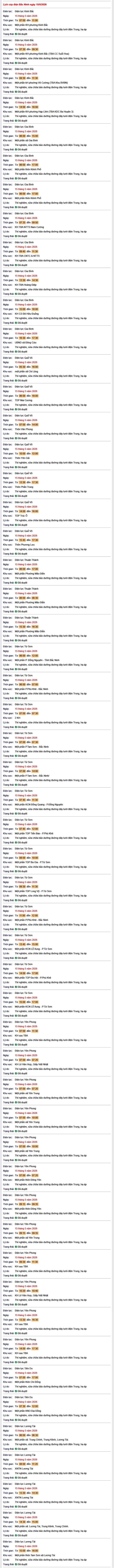 Tra cứu lịch cắt điện Bắc Ninh hôm nay Thứ 6 ngày 15/5/2026- Ảnh 1.