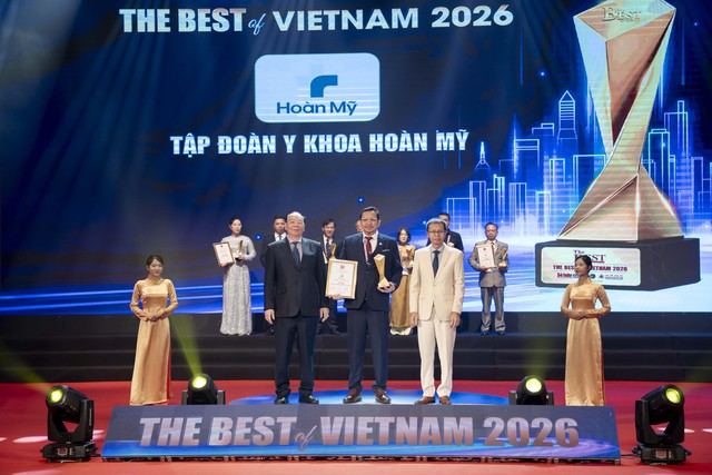 Tập đoàn Y khoa Hoàn Mỹ được vinh danh 'Hệ thống Y khoa tốt nhất Việt Nam 2026'- Ảnh 1. Tập đoàn Y khoa Hoàn Mỹ được vinh danh 'Hệ thống Y khoa tốt nhất Việt Nam 2026'- Ảnh 1.