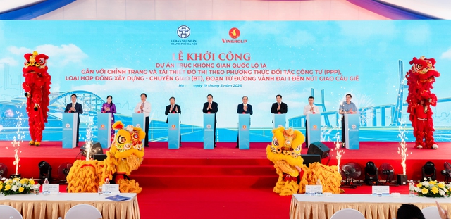 Khởi công dự án mở rộng Quốc lộ 1A qua Hà Nội với tổng vốn gần 162.000 tỷ đồng- Ảnh 1. Khởi công dự án mở rộng Quốc lộ 1A qua Hà Nội với tổng vốn gần 162.000 tỷ đồng- Ảnh 1.