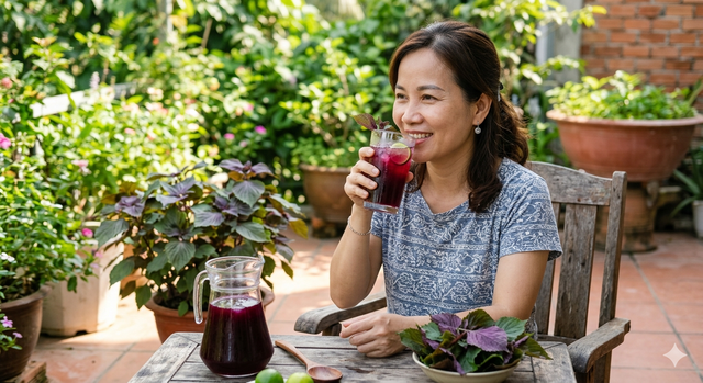4 nhóm người không nên uống nước lá tía tô hàng ngày- Ảnh 1. 4 nhóm người không nên uống nước lá tía tô hàng ngày- Ảnh 1.