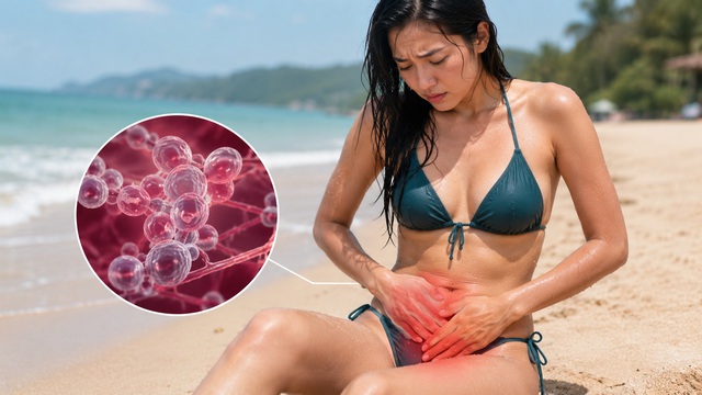 Sai lầm khi đi biển khiến viêm âm đạo do nấm tái phát nhiều lần- Ảnh 1. Sai lầm khi đi biển khiến viêm âm đạo do nấm tái phát nhiều lần- Ảnh 1.