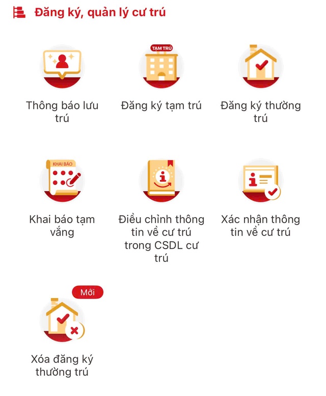 Chi tiết các thủ tục hành chính người dân có thể làm trên VNeID- Ảnh 2.