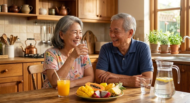 Chuyên gia khuyến nghị 4 nguyên tắc chăm sóc dinh dưỡng cho người cao tuổi mùa nắng nóng- Ảnh 1. Chuyên gia khuyến nghị 4 nguyên tắc chăm sóc dinh dưỡng cho người cao tuổi mùa nắng nóng- Ảnh 1.
