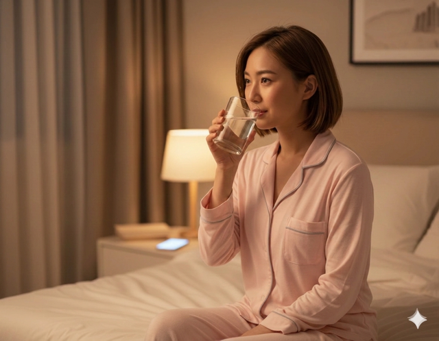 Uống nước trước khi ngủ: Lợi ích và tác hại cần biết- Ảnh 1. Uống nước trước khi ngủ: Lợi ích và tác hại cần biết- Ảnh 1.
