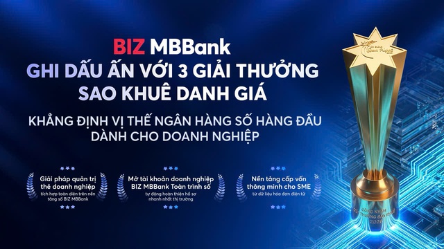 MB ghi dấu ấn với 5 giải thưởng Sao Khuê 2026 - Ảnh 1.