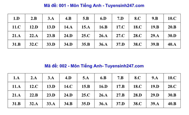 Đáp án, đề  thi vào 10 môn Tiếng Anh tại Hà Nội năm 2026- Ảnh 2.