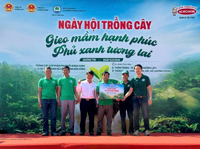 Acecook Việt Nam khởi động dự án trồng 10.500 cây xanh tại tỉnh Quảng Trị - 'Gieo mầm hạnh phúc - Phủ xanh tương lai'- Ảnh 2.