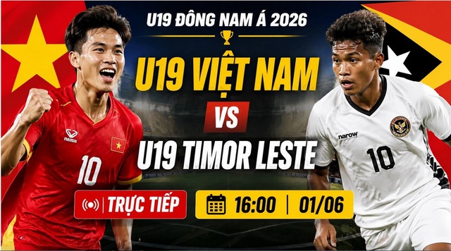 Kênh và link xem trực tiếp U19 Việt Nam đấu U19 Timor Leste ngày 1/6- Ảnh 1.