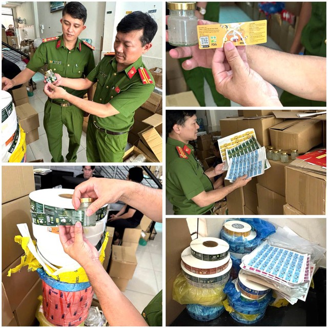 Cận cảnh kho hàng 15 tấn hũ yến giả của đối tượng 9X chuyên livestream lừa khách- Ảnh 3. Cận cảnh kho hàng 15 tấn hũ yến giả của đối tượng 9X chuyên livestream lừa khách- Ảnh 3.