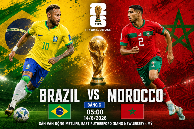 Lịch thi đấu bóng đá hôm nay ngày 13/6 - 14/6: World Cup 2026 bảng C, B và D - Ảnh 1.