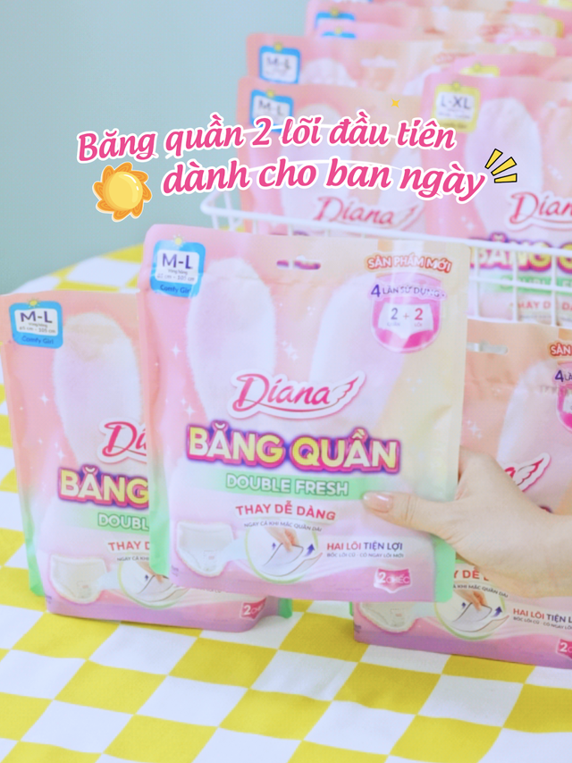 5 lí do nên thử ngay Diana Băng Quần Double Fresh 2 lõi cho nhu cầu dùng ban ngày- Ảnh 1. 5 lí do nên thử ngay Diana Băng Quần Double Fresh 2 lõi cho nhu cầu dùng ban ngày- Ảnh 1.