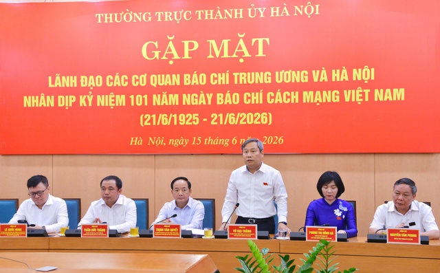 Hà Nội gặp mặt lãnh đạo các cơ quan báo chí nhân 101 năm Ngày Báo chí Cách mạng Việt Nam- Ảnh 2.