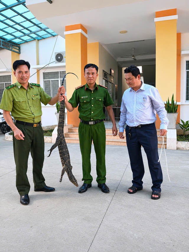 Phát hiện Kỳ đà hoa sau vườn, thanh niên ở Tây Ninh làm điều bất ngờ- Ảnh 2.
