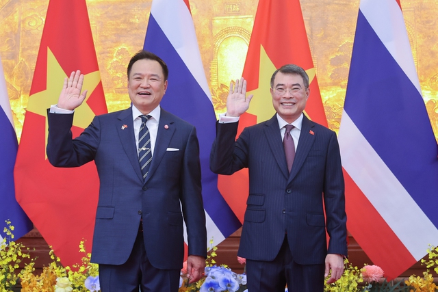 Thủ tướng Lê Minh Hưng chủ trì lễ đón Thủ tướng Thái Lan- Ảnh 3. Thủ tướng Lê Minh Hưng chủ trì lễ đón Thủ tướng Thái Lan- Ảnh 3.