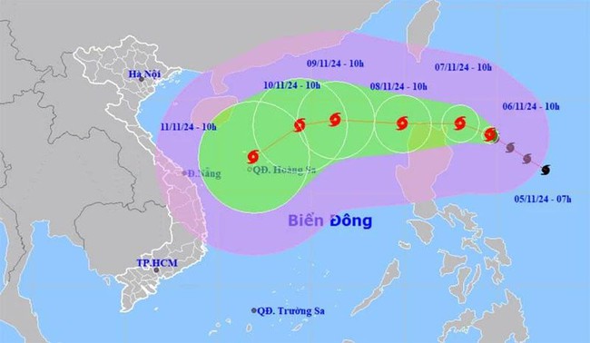 Bão số 7 giật cấp 14 sắp vào Biển Đông- Ảnh 1.