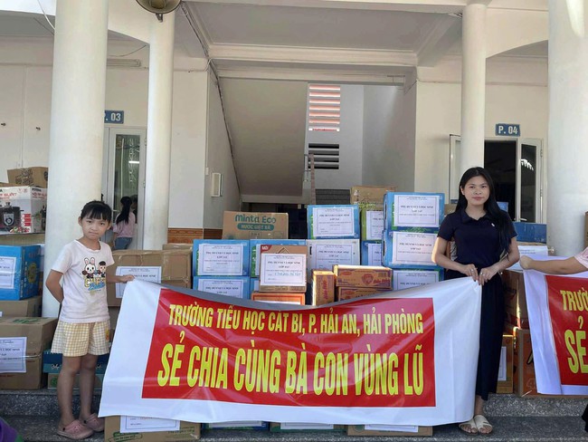Nhiều trường học ở Hải Phòng quyên góp cứu trợ bà con vùng lũ Thái Nguyên- Ảnh 1. Nhiều trường học ở Hải Phòng quyên góp cứu trợ bà con vùng lũ Thái Nguyên- Ảnh 1.