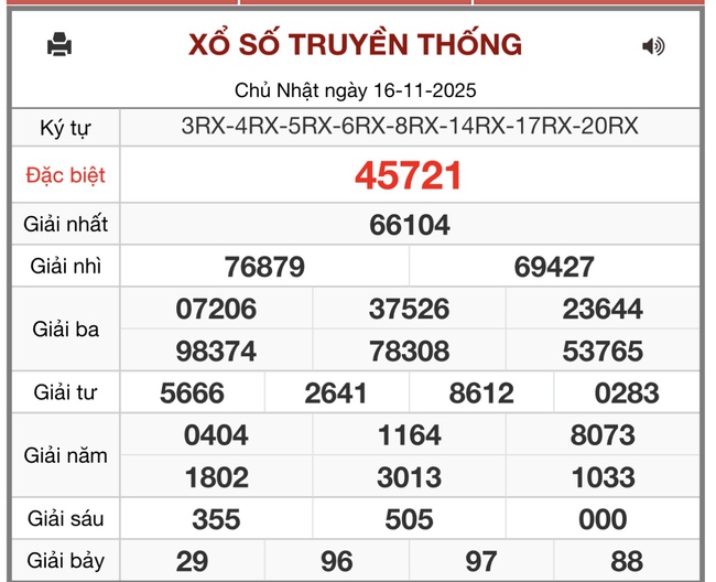 Kết quả xổ số miền Bắc hôm nay ngày 16/11/2025 - XSMB 16/11- Ảnh 1. Kết quả xổ số miền Bắc hôm nay ngày 16/11/2025 - XSMB 16/11- Ảnh 1.