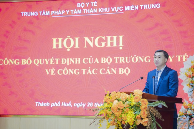 Bộ Y tế bổ nhiệm lại Giám đốc Trung tâm Pháp y tâm thần khu vực miền Trung- Ảnh 2. Bộ Y tế bổ nhiệm lại Giám đốc Trung tâm Pháp y tâm thần khu vực miền Trung- Ảnh 2.