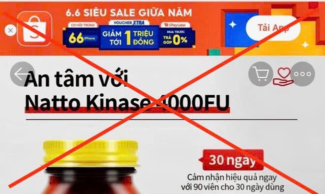 Bộ Y tế yêu cầu sàn thương mại điện tử Shopee, Lazada ngưng bán các thực phẩm chức năng không có công bố sản phẩm - Ảnh 1. Bộ Y tế yêu cầu sàn thương mại điện tử Shopee, Lazada ngưng bán các thực phẩm chức năng không có công bố sản phẩm - Ảnh 1.