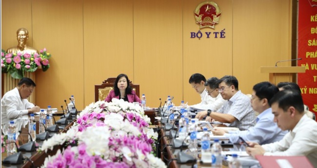 Ủy viên Trung ương Đảng, Bộ trưởng Bộ Y tế Đào Hồng Lan chủ trì cuộc họp rà soát về nội dung, tiến độ xây dựng các dự án Luật trong chương trình Kế hoạch xây dựng văn bản quy phạm pháp luật về y tế năm 2026.