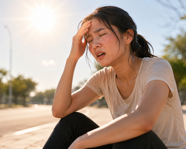'Nắng như đổ lửa', bác sĩ Bạch Mai chỉ cách nhận biết sớm say nắng để tránh nguy hiểm tính mạng- Ảnh 1. 'Nắng như đổ lửa', bác sĩ Bạch Mai chỉ cách nhận biết sớm say nắng để tránh nguy hiểm tính mạng- Ảnh 1.