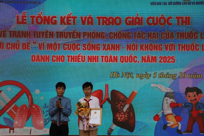 Hàng trăm nghìn thiếu nhi tham dự 2 cuộc thi về phòng chống tác hại của thuốc lá- Ảnh 4.