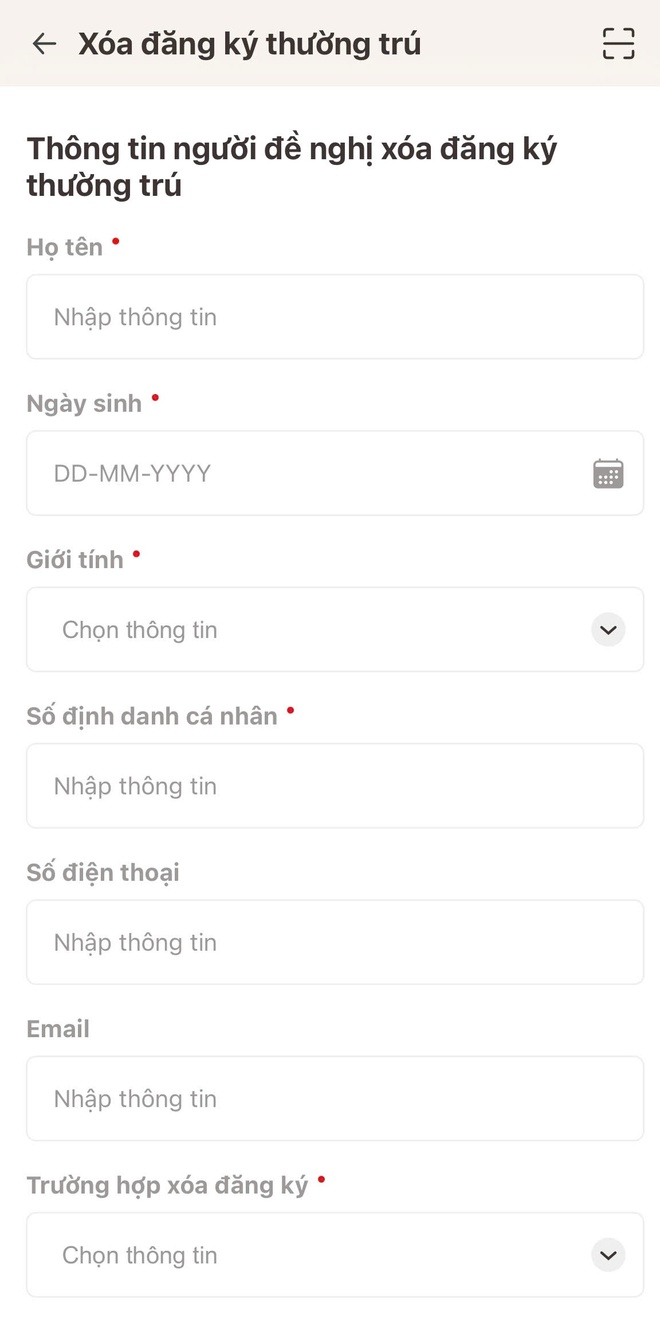Người dân có thể xóa đăng ký thường trú trên VNeID như thế nào?- Ảnh 3. Người dân có thể xóa đăng ký thường trú trên VNeID như thế nào?- Ảnh 3.