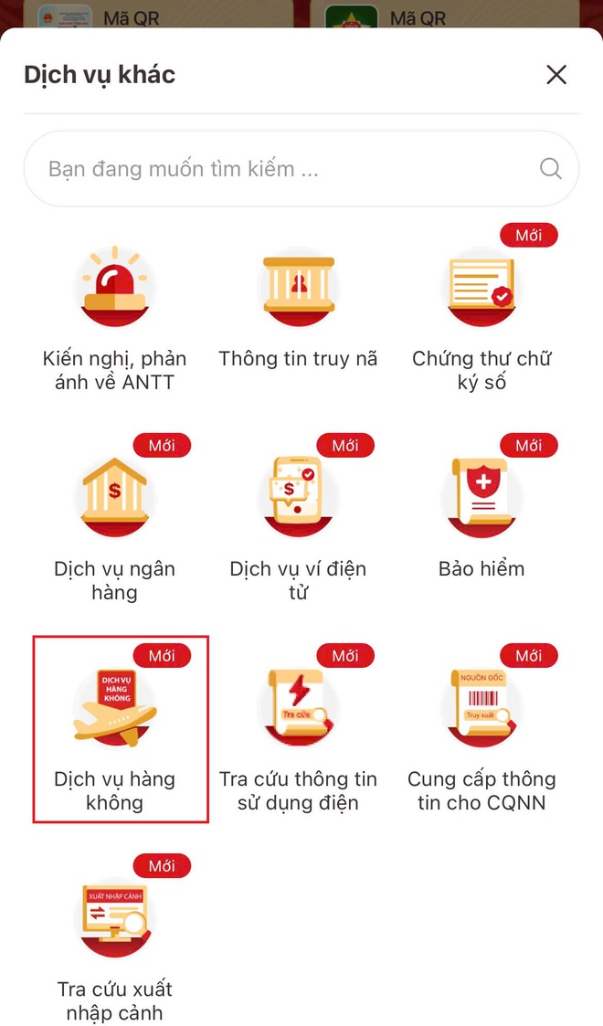 Cách mua vé máy bay và làm thủ tục check-in online bằng ứng dụng VNeID- Ảnh 2. Cách mua vé máy bay và làm thủ tục check-in online bằng ứng dụng VNeID- Ảnh 2.