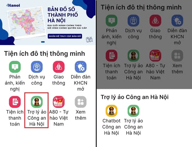 Cách để người dân kết nối với nhân viên AI của Công an Hà Nội- Ảnh 2. Cách để người dân kết nối với nhân viên AI của Công an Hà Nội- Ảnh 2.