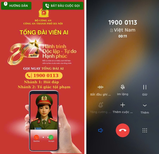 Cách để người dân kết nối với nhân viên AI của Công an Hà Nội- Ảnh 4. Cách để người dân kết nối với nhân viên AI của Công an Hà Nội- Ảnh 4.