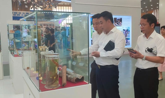 Hàng ngàn người dân thăm quan, trải nghiệm khám bệnh tại Triển lãm 'Y tế Việt Nam - Hành trình 80 năm vì sức khỏe Nhân dân'- Ảnh 6.