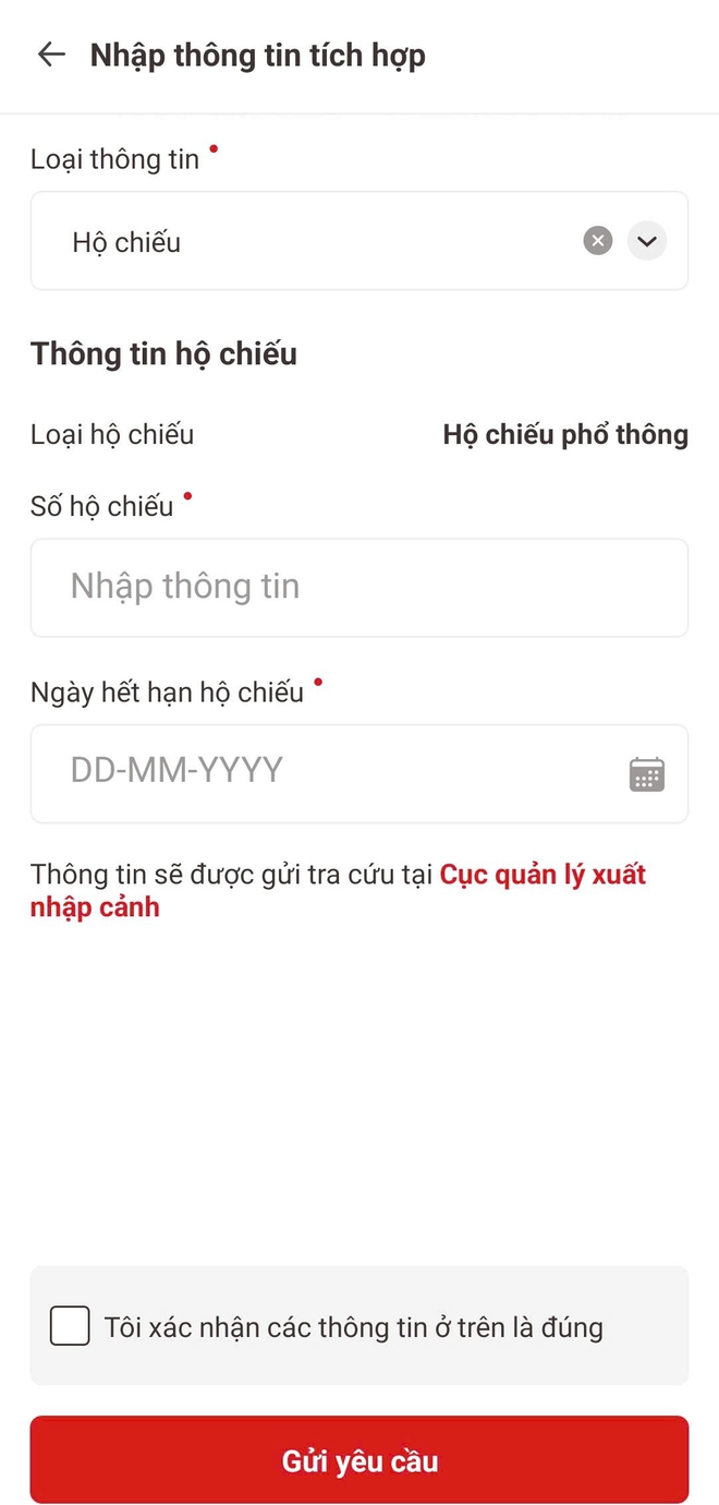 Cách tích hợp hộ chiếu vào ứng dụng VNeID - Ảnh 3.