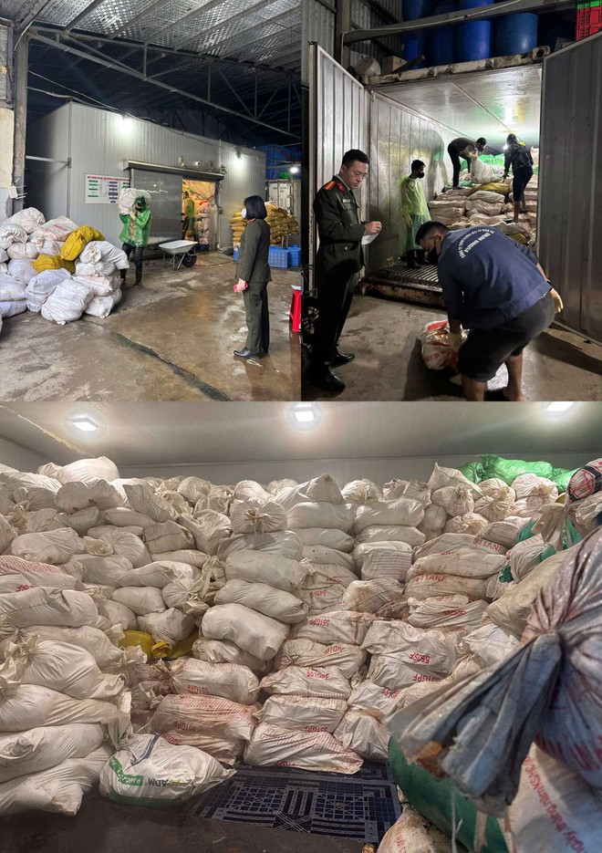 Phát hiện cơ sở chế biến thực phẩm bẩn, thu giữ hơn 60 tấn lòng lợn đông lạnh bốc mùi - Ảnh 2.