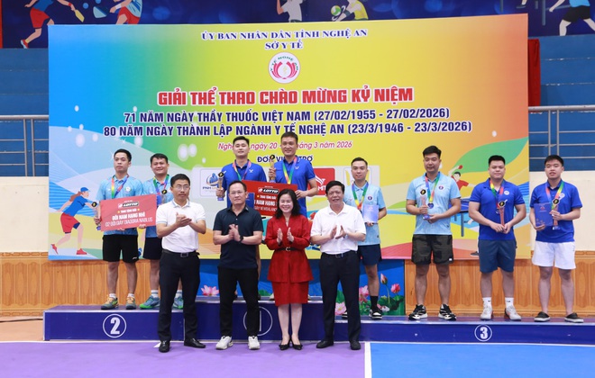 Giải thể thao ngành Y tế Nghệ An, lan tỏa tinh thần đoàn kết- Ảnh 4.
