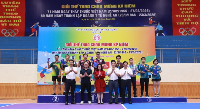 Giải thể thao ngành Y tế Nghệ An, lan tỏa tinh thần đoàn kết- Ảnh 5.