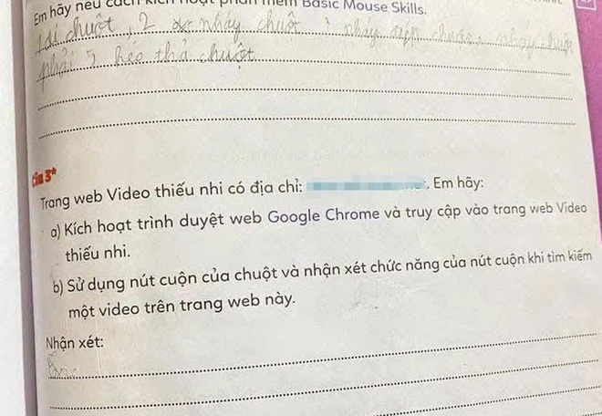 Xác minh vở bài tập Tin học lớp 3 có đường link dẫn đến nội dung không phù hợp- Ảnh 2.