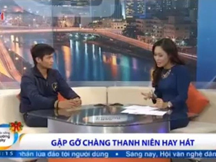 Nhân vật Lệ Rơi khiến công chúng ngỡ ngàng khi xuất hiện trong chương trình Cuộc sống thường ngày của kênh VTV1 - Đài Truyền hình Việt Nam. (Ảnh do chương trình cung cấp)