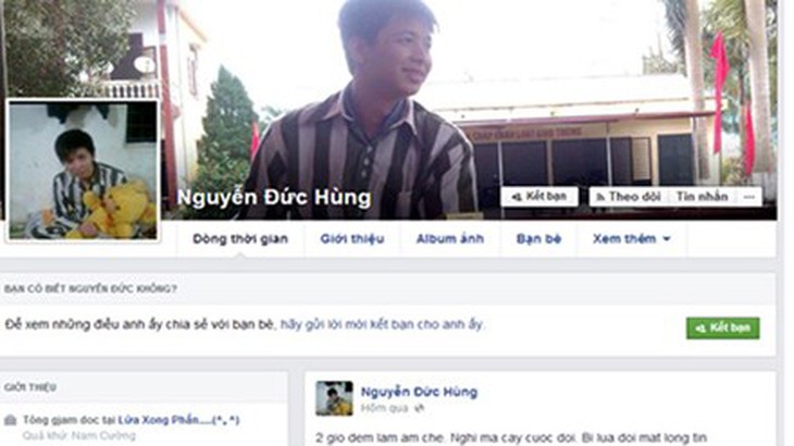 Hình ảnh được đăng tải trên trang Facebook của Nguyễn Đức Hùng