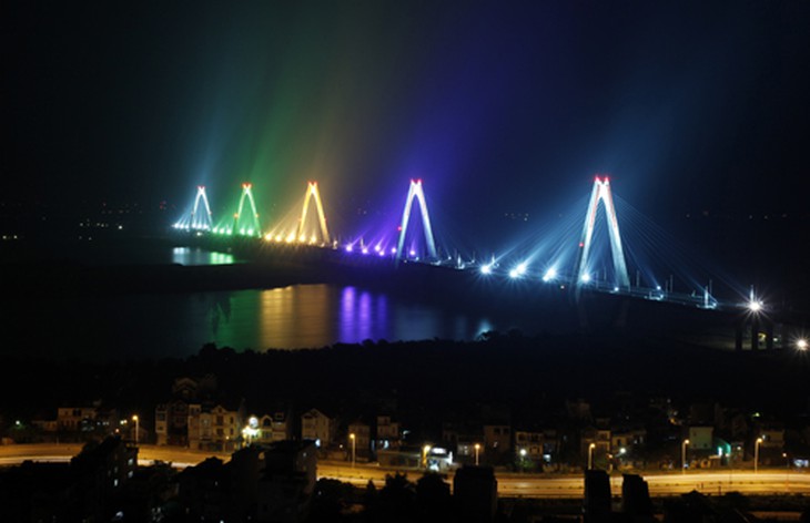 Cầu Nhật Tân, Việt Nhật, Hà Nội, thông xe, siêu dự án, giao thông