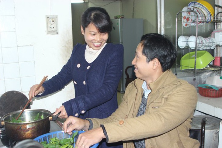 Cuộc sống hạnh phúc của chị Nhung và anh Mai Anh. Ảnh: P.B