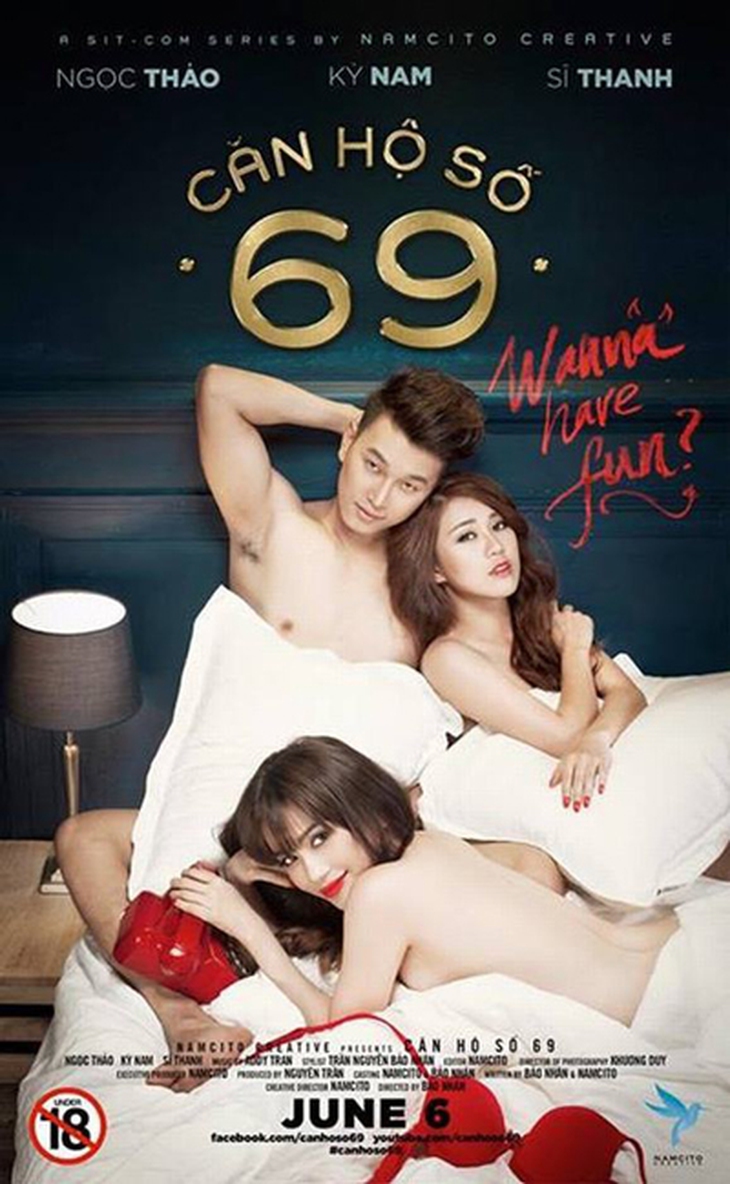 Poster phim tập 1 phim Căn hộ 69 dán nhãn 18 