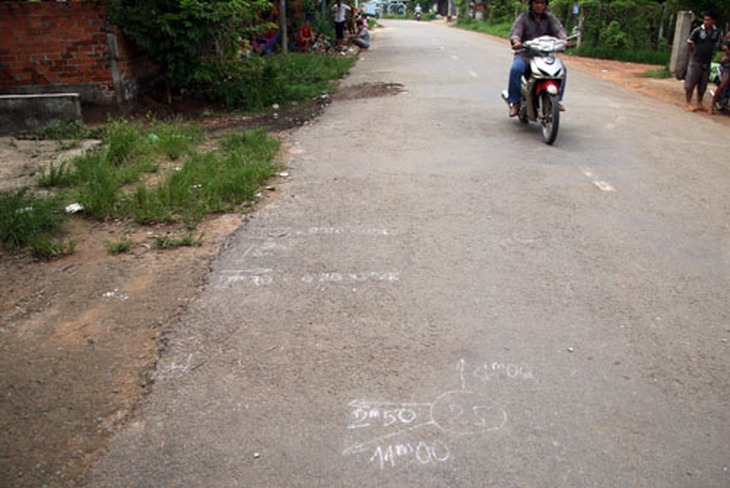 Hiện trường 3 thanh niên truy đuổi nhóm "cẩu tặc" bị thiệt mạng. Ảnh: An Nhơn.