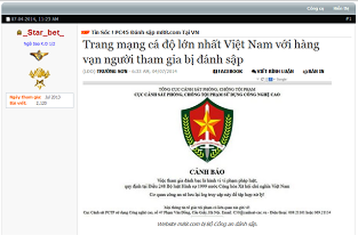 Mạng m88.com bị tuyên bố đánh sập.