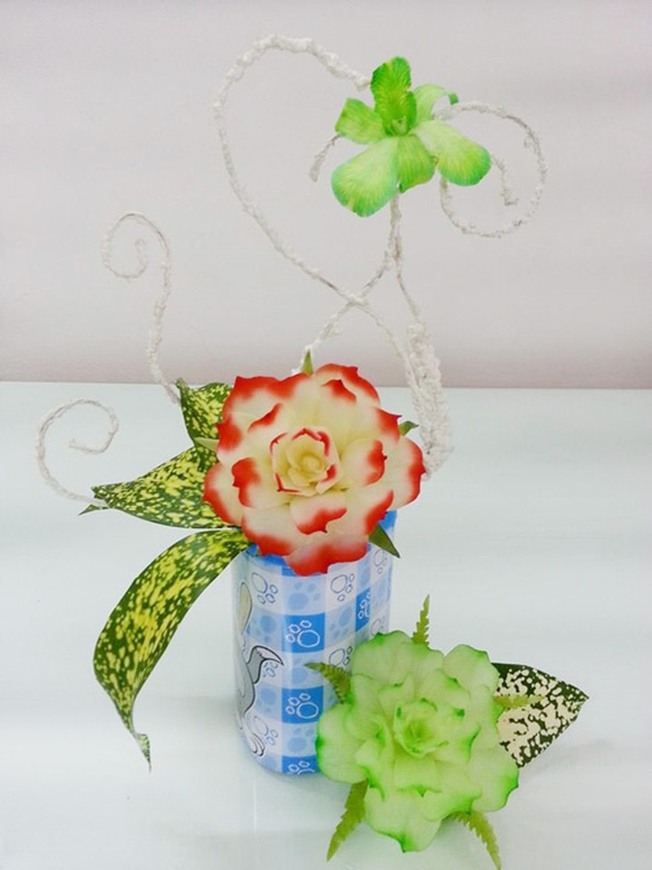Tự tay tỉa hoa hồng siêu đẹp từ quả đu đủ - 13