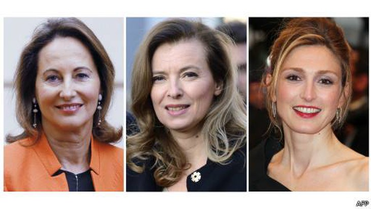  	Ba người phụ nữ của tổng thống Pháp Hollande